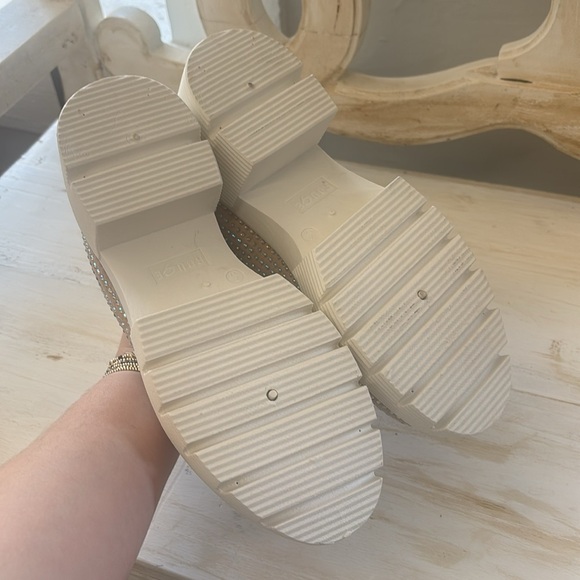 Rouge Helium Pink and‎ White Loafers with Modern Chunky Sole Size 7 - Picture 5 of 5